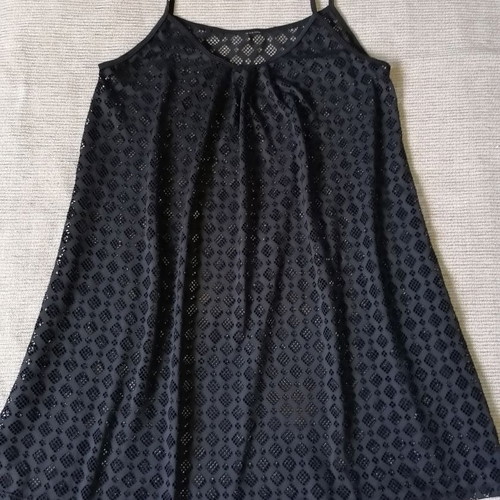 Black dress with straps, size L/XL