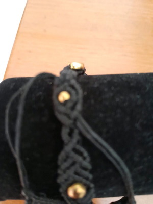 Macrame bracelet black, like new