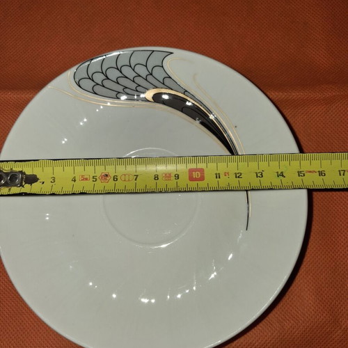 Elegant Design fine porcelain saucer set of 4, 15cm