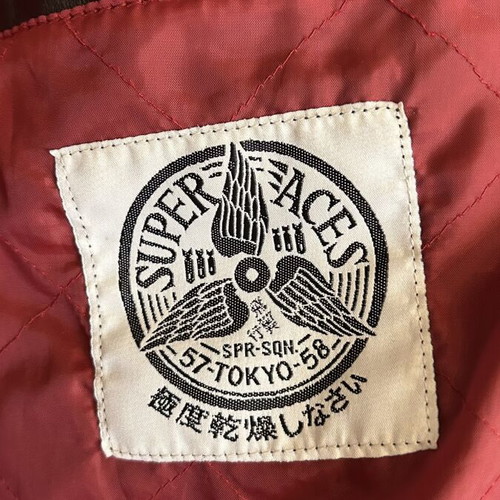 Superdry Brad Leather Jacket brand new, size M, black and red