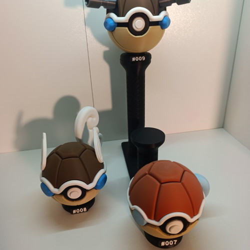 Squirtle Wartortle Blastoise 3D Printed Collectible Set new