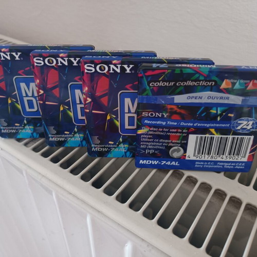 Sony MDW-74A1 MiniDisc Sapphire Blue sealed, new