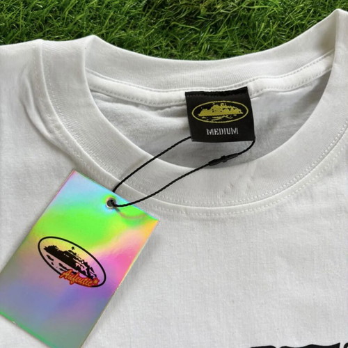 Corteiz T-shirt, medium, white and black