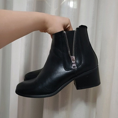 Bellucci black women's ankle boots used, size 37, with zippers