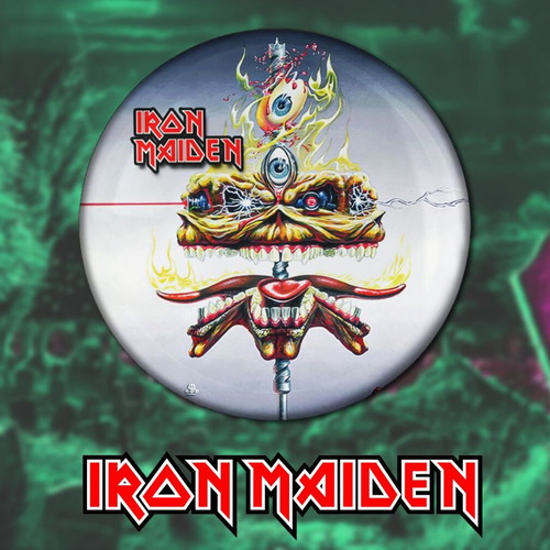 Iron Maiden pins set of 9, 3cm, high resolution, new