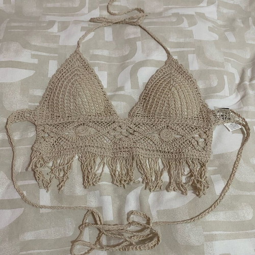 Boho top Shein like new, beige, size M