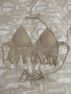 Boho top Shein like new, beige, size M