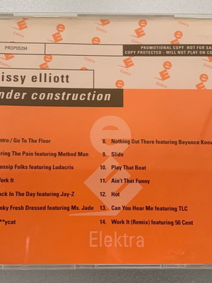 Missy Misdemeanor Elliott Under Construction promo CD used