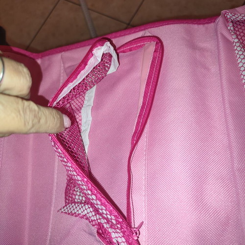 Large toiletry bag new, pink with 3 inner compartments