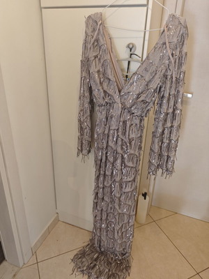 Mya Collection dress, silver, size small medium