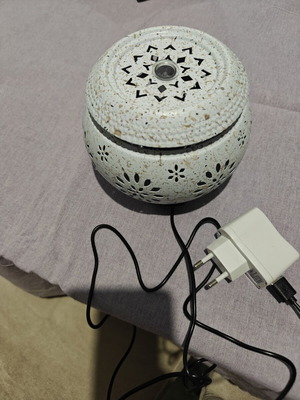 Decorative lamp with water effect and warm LED light, new