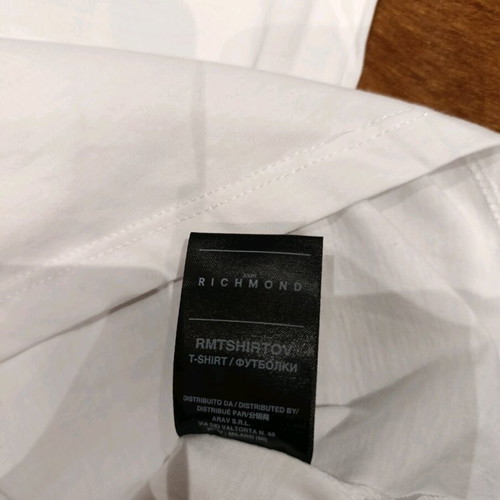 John Richmond T shirt new, white, size XL