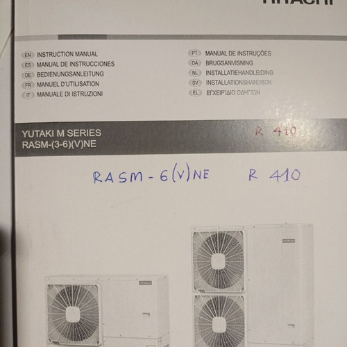 Hitachi Yutaki M Series RASM-(3-6)(V)(NE) heat pump used 14kw single-phase