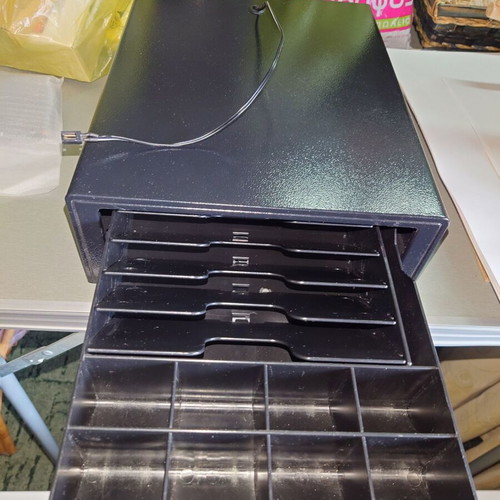 Metal cash drawer used