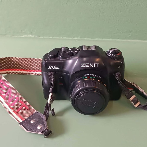 Zenit 312m analog camera with Zenitar f/2 lens used