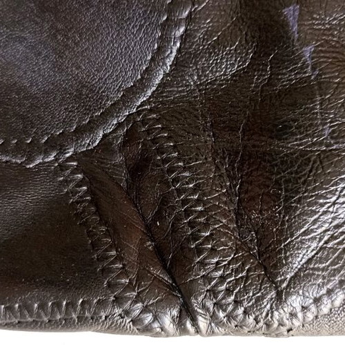 Vintage leather bag like new, black
