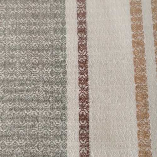 Soviet Linen Table Runner new, large size, striped pattern