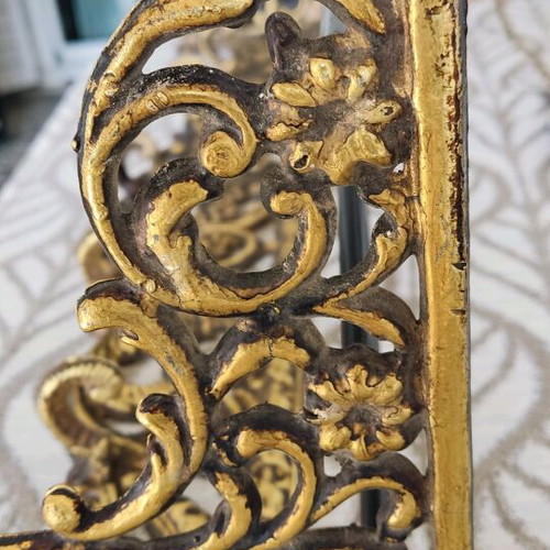 Antique entry console with mirror and hanger like new