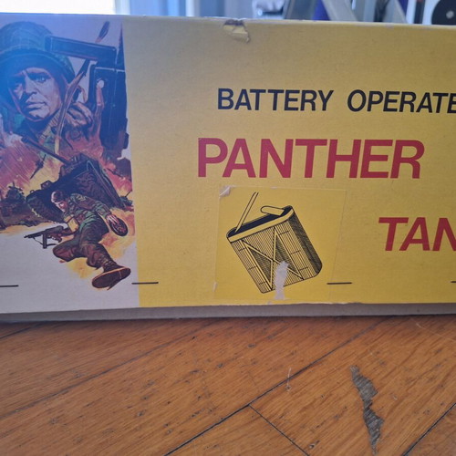 Panther Tank vintage battery-operated toy, like new, rare collectible