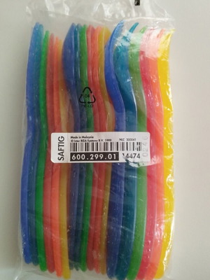 Cutlery set new colorful plastic disposable 18 pieces