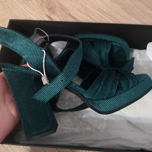 Ottod'Ame platform sandals size 38 new, green