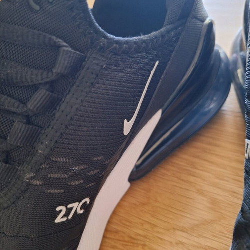 Nike Air Max 270 kids shoes like new, black and white, size 40