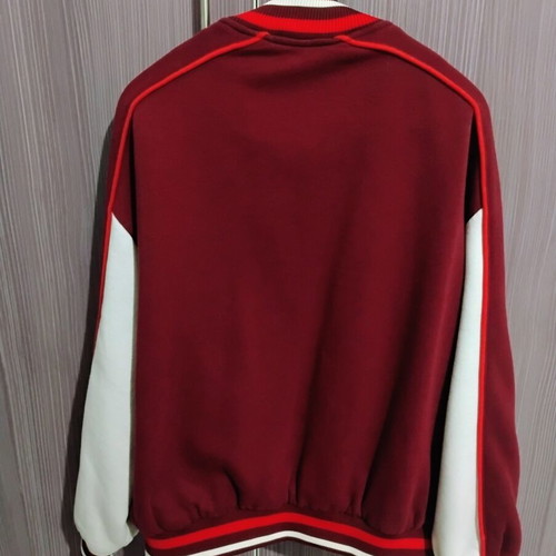 Bershka Varsity Jacket M Burgundy White like new