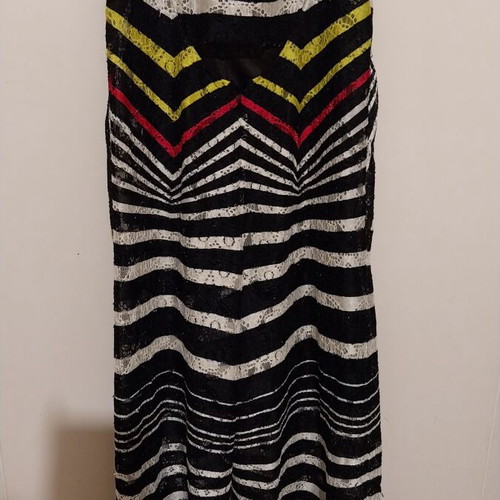 Manolo lace jumpsuit used, size large, multicolor