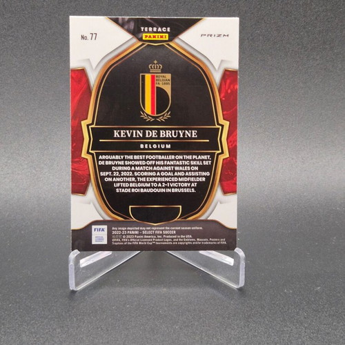 2022-23 Panini Select FIFA Terrace Silver Prizm Kevin de Bruyne card