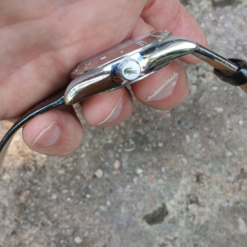 Lacoste wristwatch used, silver color, Miyota movement