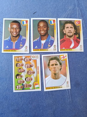 Αυτοκόλλητα Panini 2002, 5 τεμάχια, σαν καινούργια