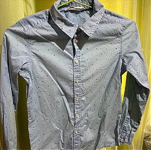 Παιδικό πουκάμισο 100% βαμβακερό H&M νούμερο 9-10