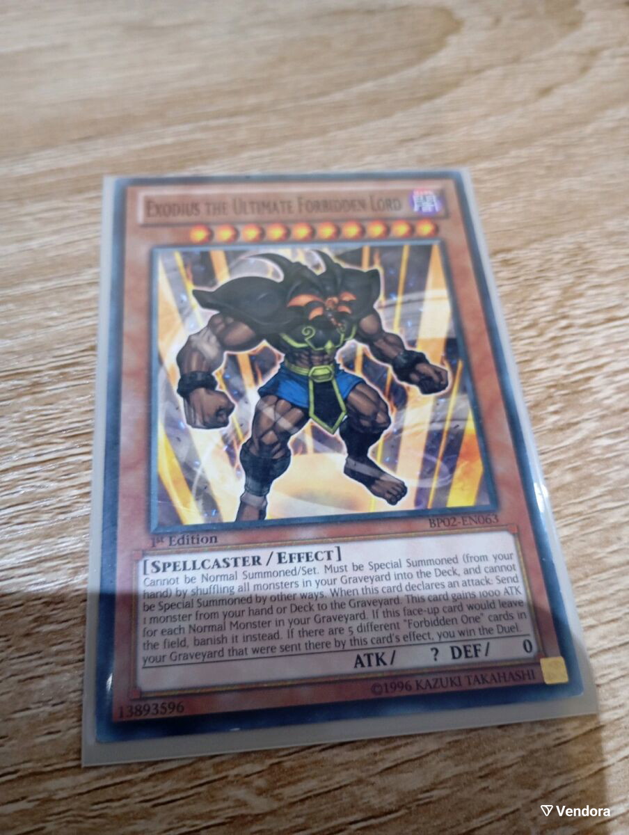 exodius yugioh card Exodius the Ultimate Forbidden Lord MIL1-EN007