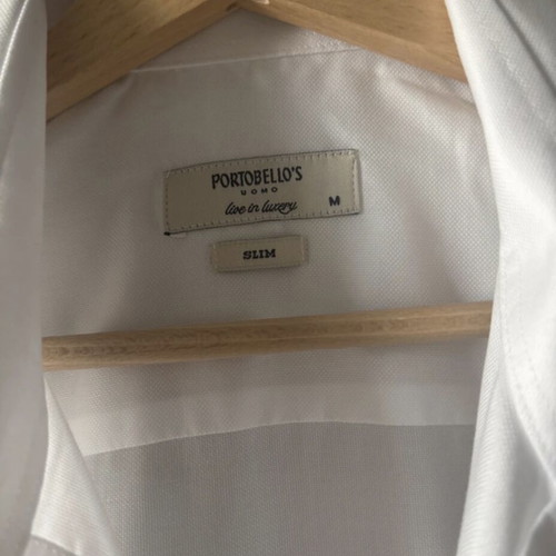 Portobellos Uomo white shirt size M new slim fit