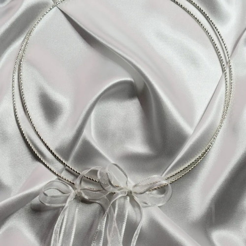 Silver Handmade Wedding Crowns Diamond-Studded New