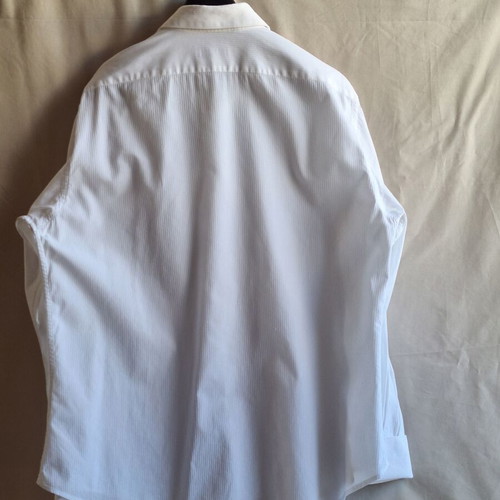 Prince Oliver Luxury XXL men's white dress shirt with French cuffs