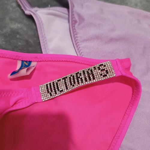 Victoria's Secret bikini slip like new, 2 pieces pink and purple