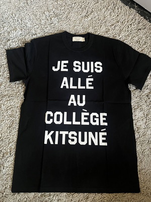 Maison Kitsune T shirt new, size L, black