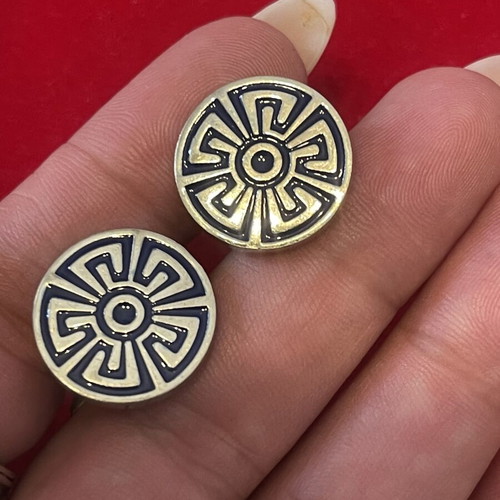 925 silver Zolotas cufflinks, solid