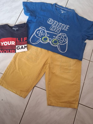 Παιδικό σετ με μπλούζα PlayStation, μπλούζα Your Life και βερμούδα