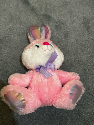 Plush bunny like new, colorful with no wear
