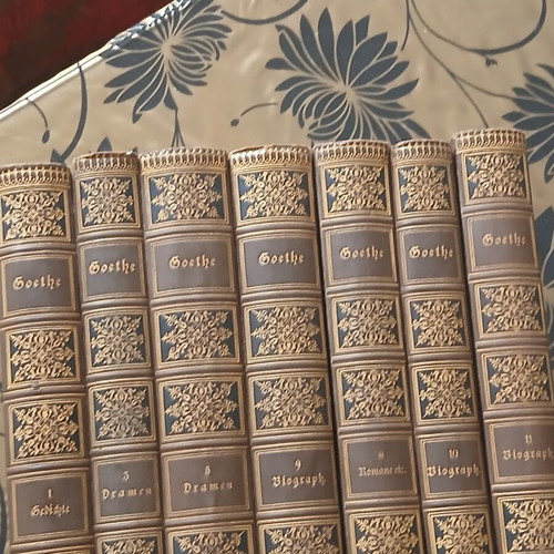 Goethe books used, 7 volumes, Leipzig editions 1850-1865