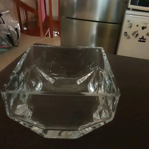 Espiel collection crystal set with large bowl and handmade ashtray new