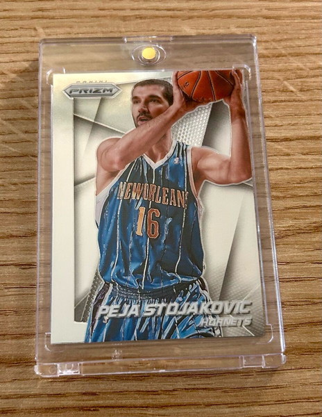 Κάρτα σε ακρυλική θήκη Peja Stojakovic New Orleans Hornets NBA PAnini Prizm 2014-15 ΠΑΟΚ