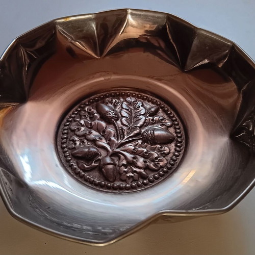 Silver-plated decorative centerpiece used