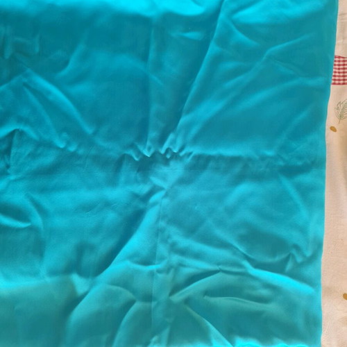 Satin fabric in sky blue for dress