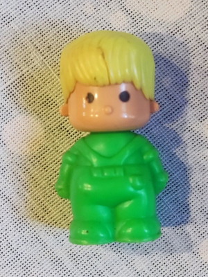 Pinypon figure with green clothes used