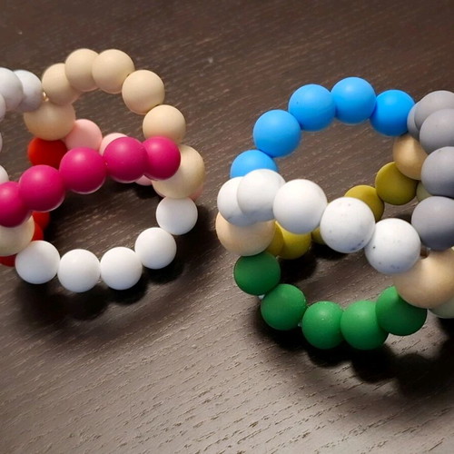 Handmade teether new silicone bead baby toy