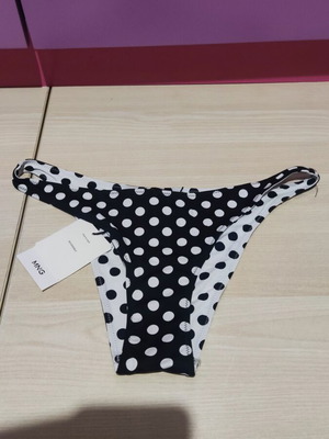 Mango μαγιό μπικίνι reversible cheeky πουά medium καινούργιο