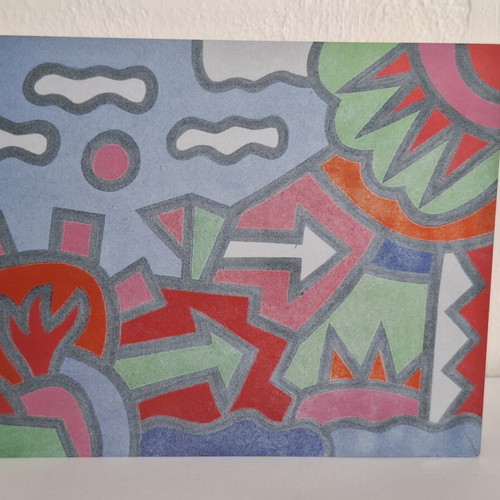 Digital print by Alexis Akrithakis Untitled 1992 acrylic on canvas limited edition used